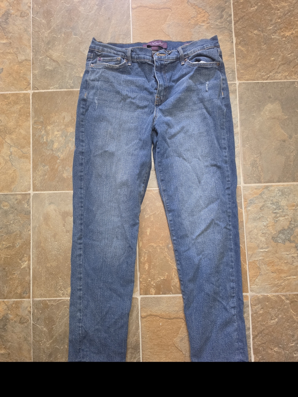 Gloria Vanderbilt Straight-Leg Indigo Denim Jeans